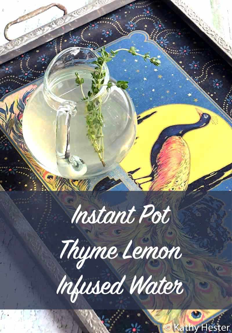 Instant Pot Thyme Lemon Infused Water