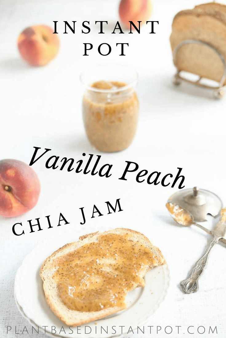 Instant Pot Vanilla Peach Chia Jam 