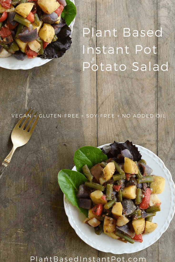Plant Based Instant Pot Potato Salad: Extra Veggies and No Added Oil