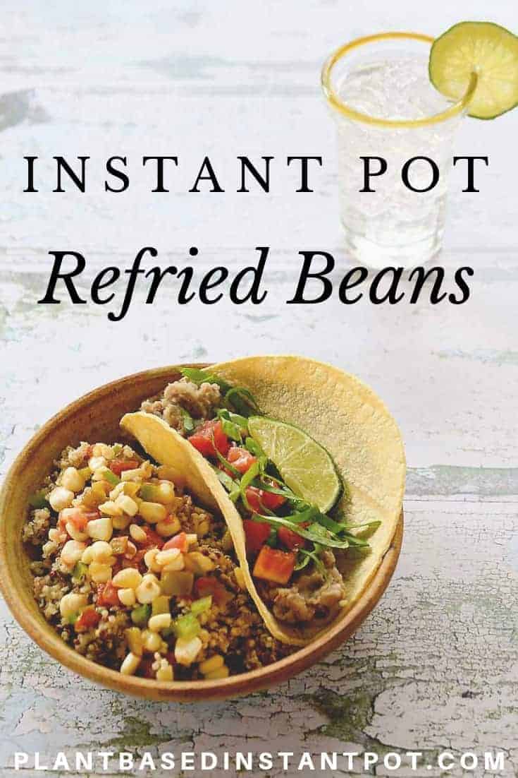 I love saving money by cooking dried beans – it’s just so much cheaper than canned beans. It also opens up a world of new bean varieties like these Instant Pot Refried Mayacoba Beans. Who knew a little yellow bean could cook up so creamy? If you can’t find Mayacoba Beans just sub pintos or black beans. #instantpot #veganinstantpot #instantpotbeans #refriedbeans #plantbased #veganrecipe