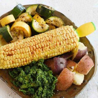 Fresh Summer Instant Pot Vegetable Dinner - Pot in Pot Method