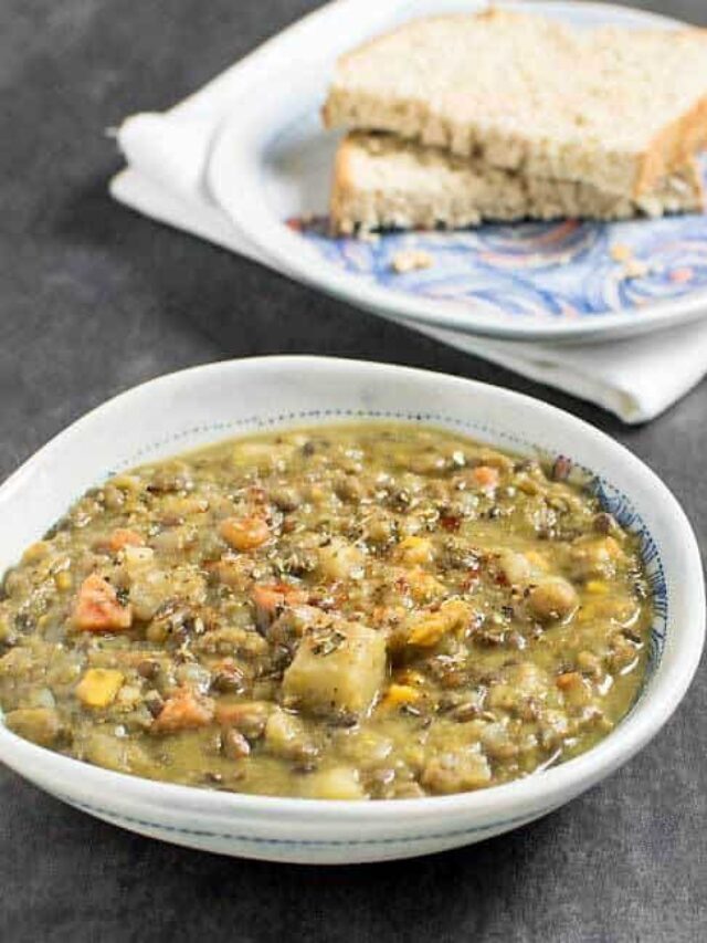 Vegan Instant Pot Lentil Vegetable Soup