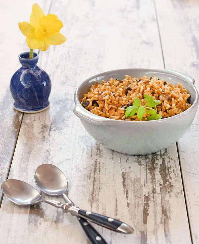 Vegan Instant Pot Mushroom Dirty Rice