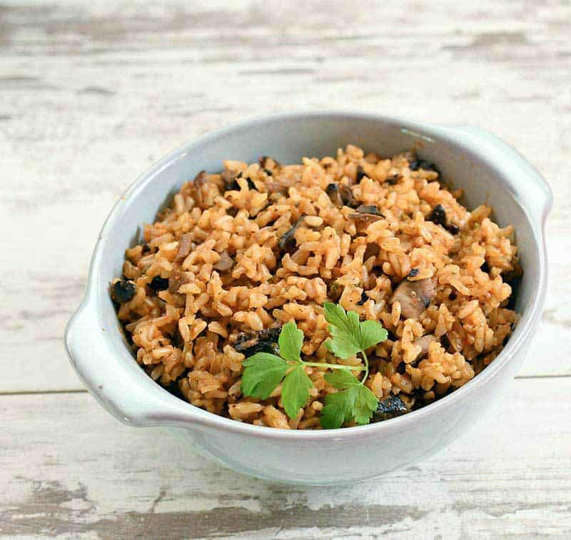 Vegan Instant Pot Mushroom Dirty Rice