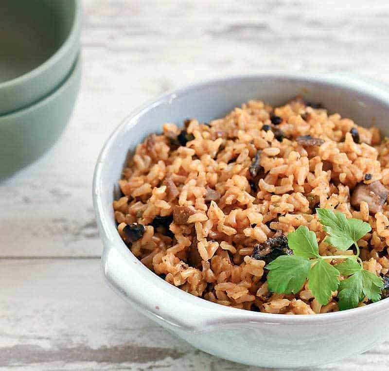 Vegan Instant Pot Mushroom Dirty Rice
