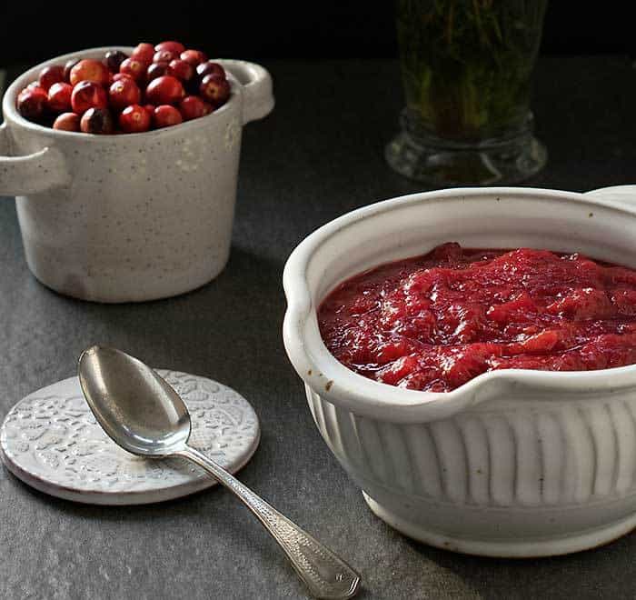 Instant Pot Plant Based Cranberry Sauce w/ Orange and Cardamom