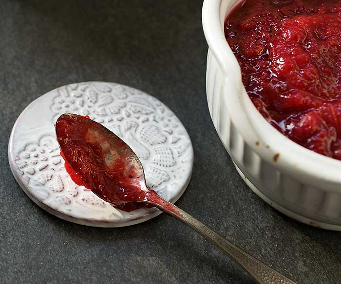 Instant Pot Plant Based Cranberry Sauce w/ Orange and Cardamom