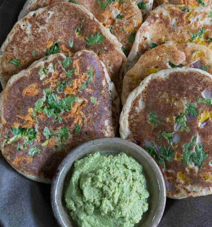 Instant Pot Uttapams Savory Indian Pancakes