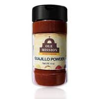 Guajillo Chile Powder 4 oz - Ground Chili Peppers For Cooking Sauce, Paste, Salsa, Tamales, Enchilada, Mole, Sweet Heat Chili and Mexican Recipes by Ole Mission