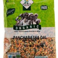 24 Mantra Organic Mixed Lentils (Pancharatna Dal) - 1 lbs