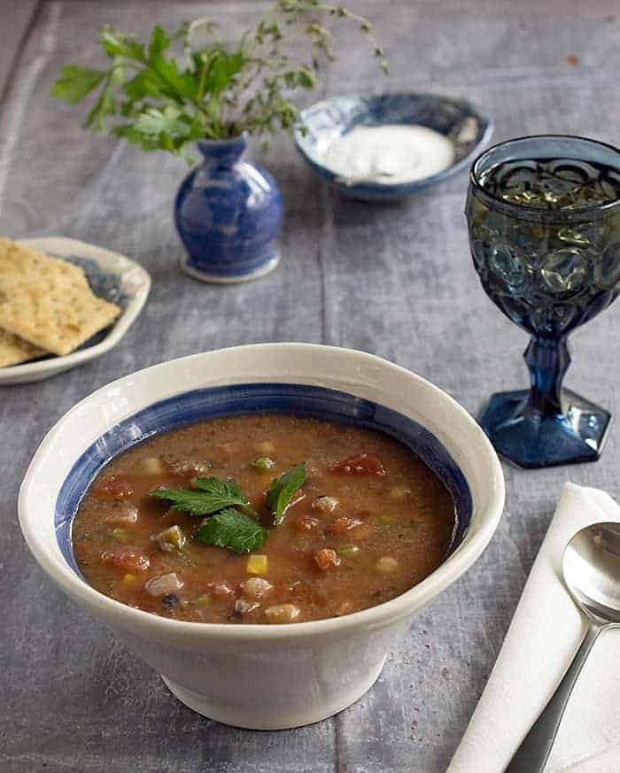 Instant Pot Teff Vegetable Soup - a vegan teff recipe