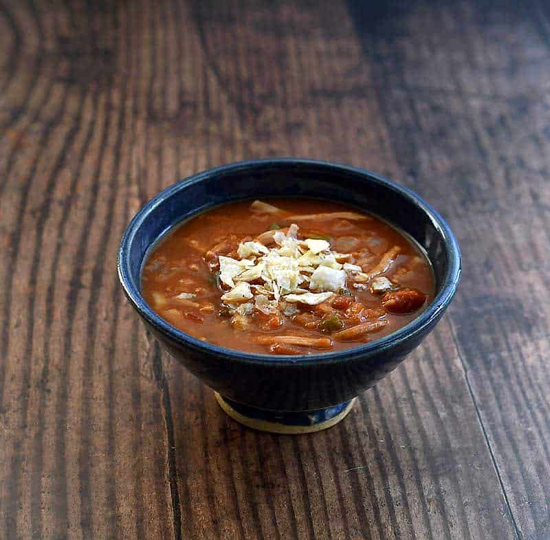 Instant Pot Jackfruit Tortilla Soup