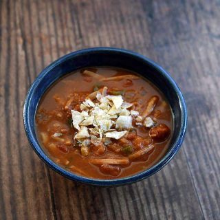 Instant Pot Jackfruit Tortilla Soup