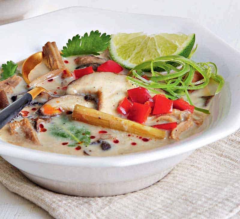 Slow Cooker Jackfruit Tom Kha Gai Recipe