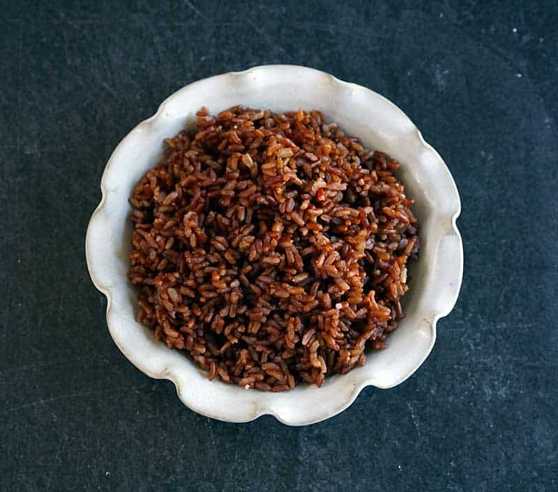 Red rice cooking in pressure cooker sale