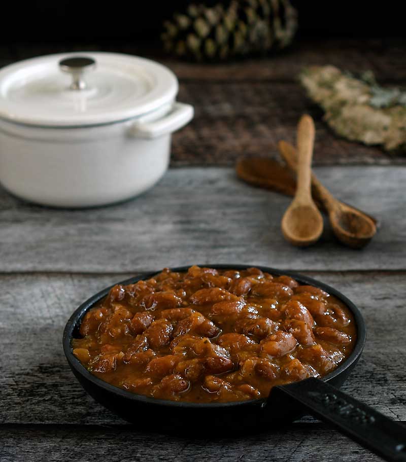 instant pot molasses baked beans