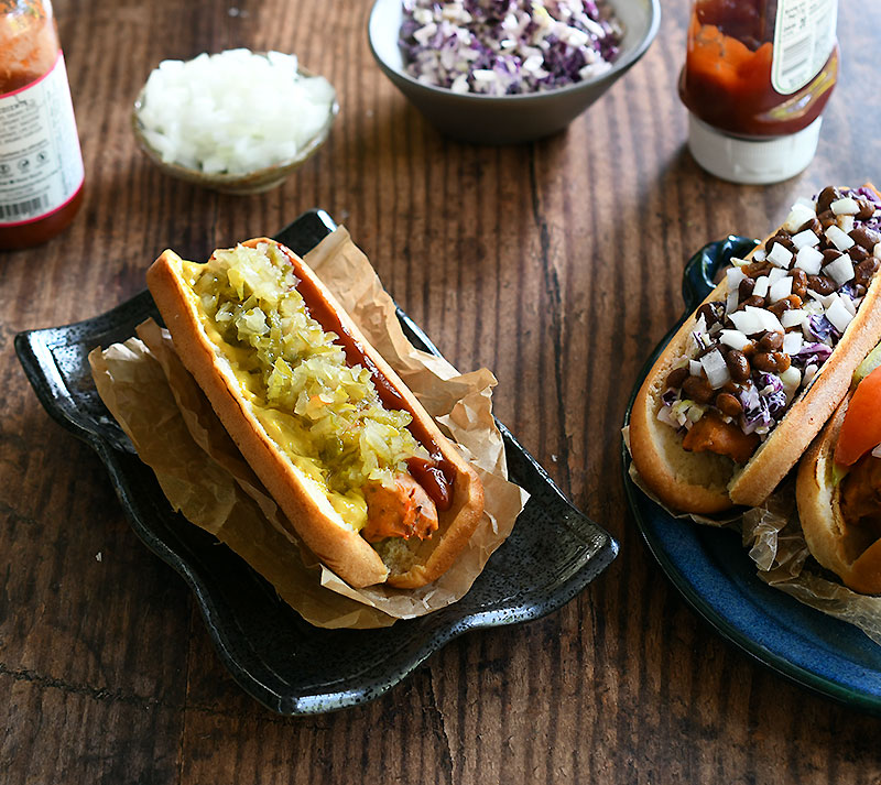 Best Vegan Hot Dogs - The Cheeky Chickpea