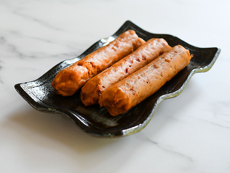 Steamed dogs - ready for freezing or cooking.